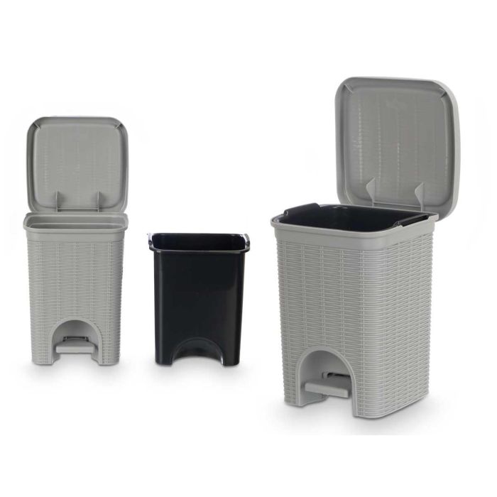 Papelera Elegance Peq 6L Gris Claro Stefanplast 20X27CM (6 Unidades) 1 Papelera Elegance Peq 6L Gris Claro Stefanplast 20X27CM (6 Unidades) 1