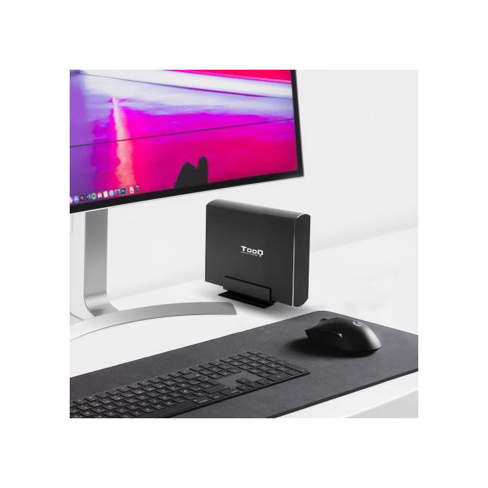 TooQ TQE-3531B Caja Externa para Disco Duro 3.5", USB 3.1 Gen 1 (5 Gbps), hasta 8 TB, SATA I/II/III, UASP, Aluminio Negro 7