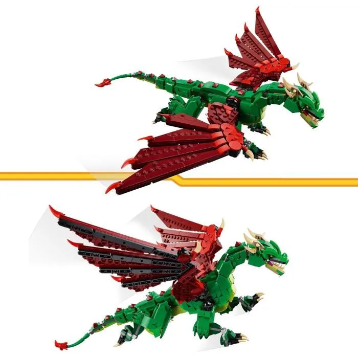 Lego Dragón medieval 31161 3 en 1: Juguete de construcción para niños a partir de 9 años 2