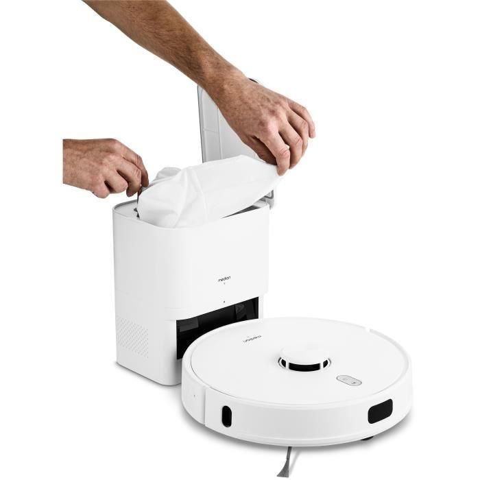 MEDION X41 SW+ - Robot Aspirador con Estación de Vaciado - 200 min - Potente Aspiración de 8000 Pa - Navegación Láser 2 MEDION X41 SW+ - Robot Aspirador con Estación de Vaciado - 200 min - Potente Aspiración de 8000 Pa - Navegación Láser 2
