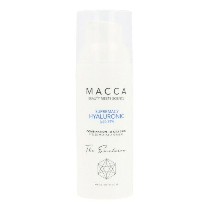 Macca SUPREMACY HYALURONIC Emulsión Facial Hidratante Intensiva 0,25% Ácido Hialurónico Piel Mixta a Grasa 50 ml