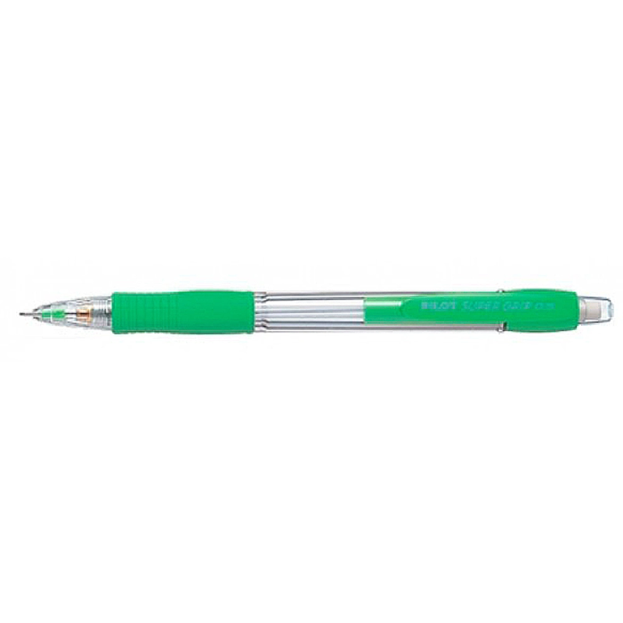 Pilot Portaminas Super Grip Verde Claro 0.5 mm con Sujeción de Caucho y Goma 1