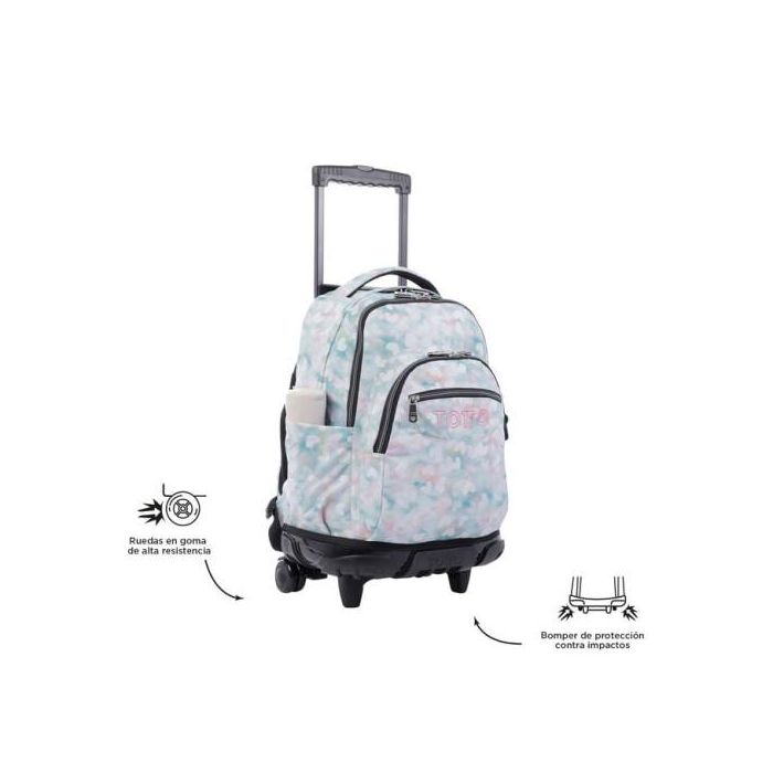 Totto Mochila Escolar con Ruedas Corazones Pastel MA03ECO006-2311P-4HX 4