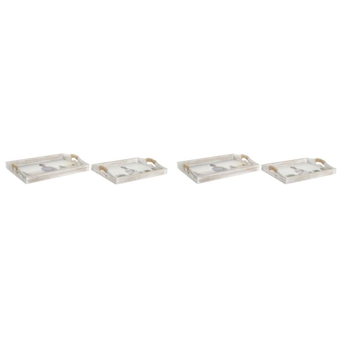 DKD Home Decor Bandeja Oriental de MDF Gris Marrón 30x6x40 cm Set de 2 Modelos Surtidos Diseño Buda 1 DKD Home Decor Bandeja Oriental de MDF Gris Marrón 30x6x40 cm Set de 2 Modelos Surtidos Diseño Buda 1