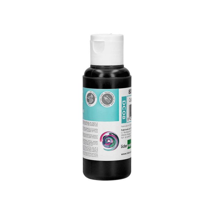 Pintura Acrilica Liderpapel Bote De 80 mL Negro 1