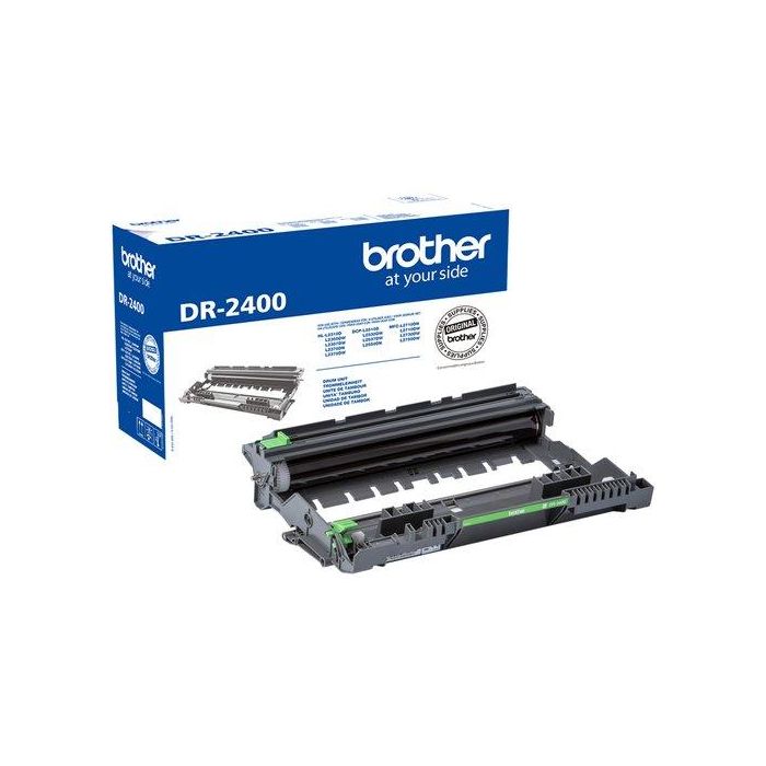 Tambor Brother Dr-2400 Dcp-L2510D/L2530Dw/L2550Dn/L2550Dw, Hl-L2310D/L2350Dw/L2370Dn/L2375Dw, Mfc-L2710Dn/L2710Dw/L2713Dw/L2730Dw/L2750Dw Negro (12.000 Pág.)