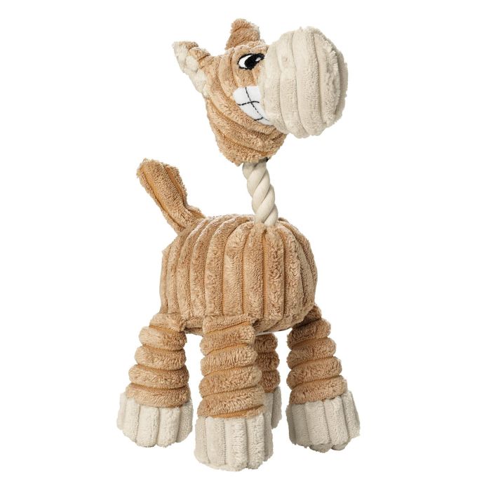 Hunter Juguete para Perro Huggly Zoo Jirafa Marrón de Algodón para Diversión Inteligente e Interactiva
