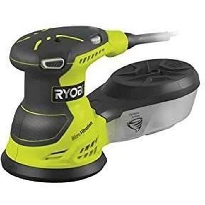 Ryobi RYO4892210157089 Lijadora Excéntrica 310W Ø 125mm con Variador de Velocidad y 20 Abrasivos, Incluye Bolsa de Transporte 1