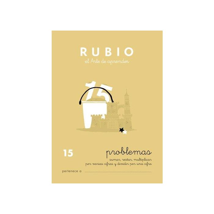 Rubio Cuaderno de Problemas n° 15 para Desarrollo Intelectual del Alumno Certificado FSC
