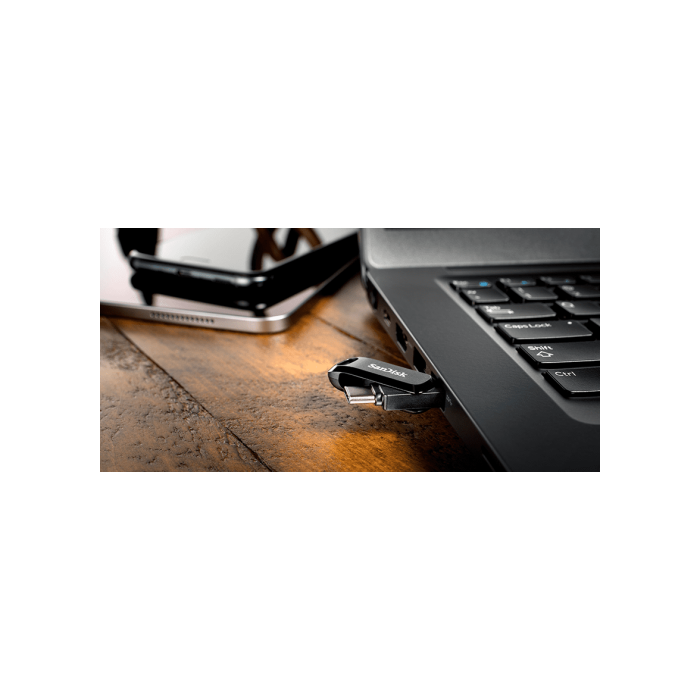 Sandisk Ultra Dual Drive Go 256 GB USB Type-A / Type-C 3.2 Gen 1 Negro SDDDC3-256G-G46 8 Sandisk Ultra Dual Drive Go 256 GB USB Type-A / Type-C 3.2 Gen 1 Negro SDDDC3-256G-G46 8