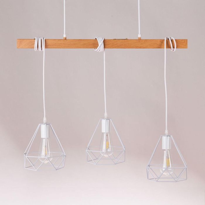 SKD-P80017 Lámpara Colgante Indaiatuba de Metal y Madera Estilo Nórdico Casquillo E27 0 SKD-P80017 Lámpara Colgante Indaiatuba de Metal y Madera Estilo Nórdico Casquillo E27 0