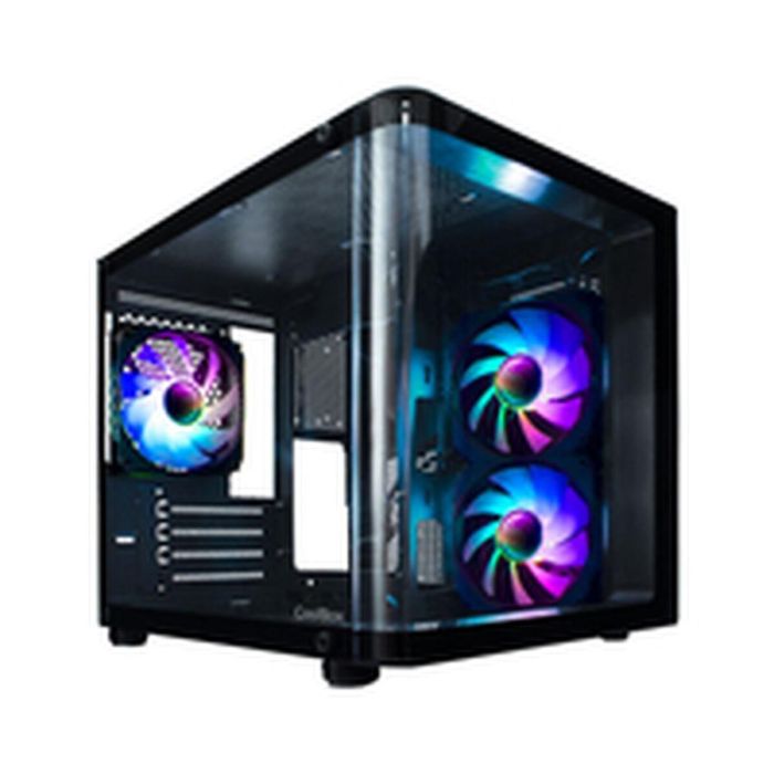 Coolbox Caja Ordenador Gaming GM100 VISION ARGB MicroATX, Negro, Acero SGC, Cristal Templado, Compatible con microATX/miniITX, Refrigeración ARGB Coolbox Caja Ordenador Gaming GM100 VISION ARGB MicroATX, Negro, Acero SGC, Cristal Templado, Compatible con microATX/miniITX, Refrigeración ARGB