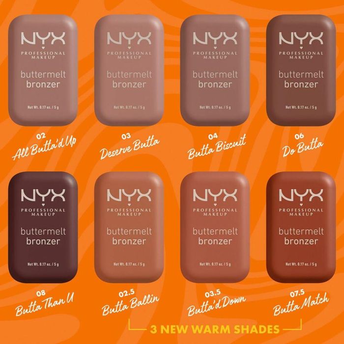 Set de Maquillaje NYX BUTTERMELT BRONZER 4