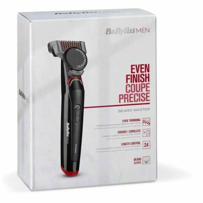 BABYLISS T861E - Recortadora de barba Beard Master - Con o sin cable - Autonomía 60min - 24 alturas - 0,5 - 12 mm - Precisión 0,5 mm 1