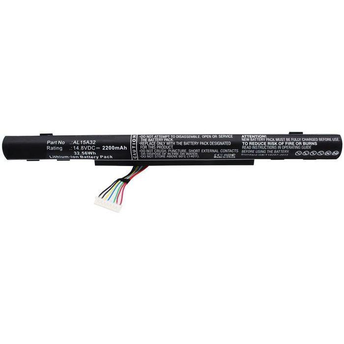 CoreParts Batería Recargable para Portátil Acer Aspire E5-422 E5-422G E5-472 E5-472G - Li-ion 14.8V 2200mAh 32.56Wh Negra 2