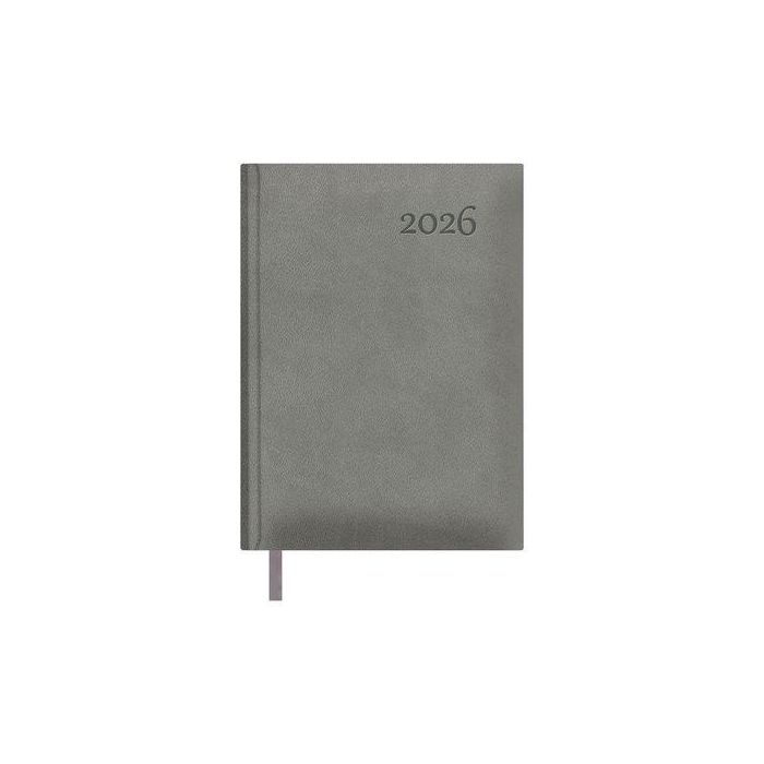 Agenda Anual (2026) Dohe Lausana Cosida Tapa Extra Polipiel 140X200 D/P Gris