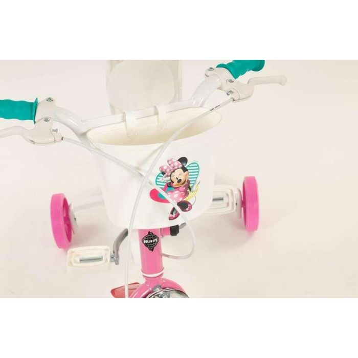 Huffy Bicicleta Infantil Disney Minnie Mouse para Niñas, Ruedas de 12 Pulgadas, Edad 3 a 5 Años, Color Rosa, Cuadro de Acero 5