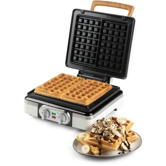 Máquina para hacer gofres - DOMO - DO9280W - 1520 W - 2 gofres XL - Blanco 2 Máquina para hacer gofres - DOMO - DO9280W - 1520 W - 2 gofres XL - Blanco 2