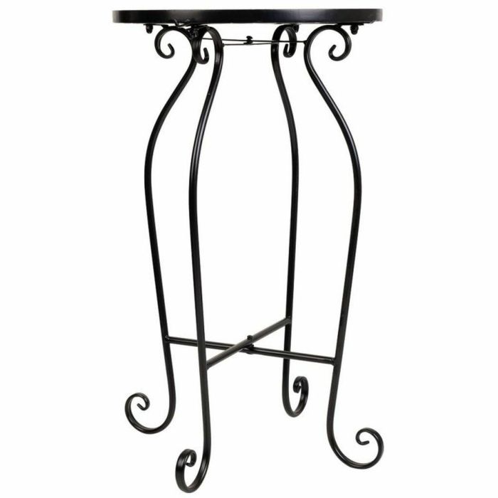 Soporte para Maceta Alexandra House Living Negro Hierro Azulejo 35 x 60 x 35 cm 5