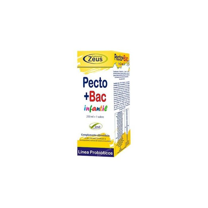 Pecto+Bac Infantil 250 Ml+1 Sbrs Pecto+Bac Infantil 250 Ml+1 Sbrs