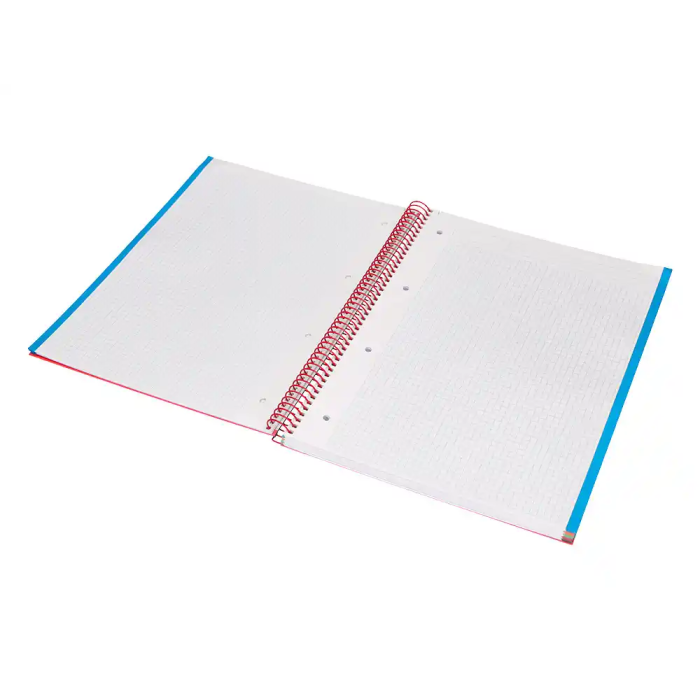 Liderpapel Cuaderno Espiral A4 Micro Jolly Tapa Forrada 140 Hojas Cuadro 5mm Rojo 6