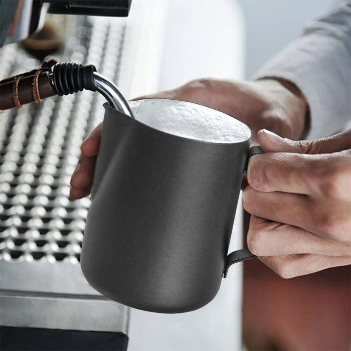 Inde Lechera Acero Inoxidable Negro 350 ml (7x9 cm) 6