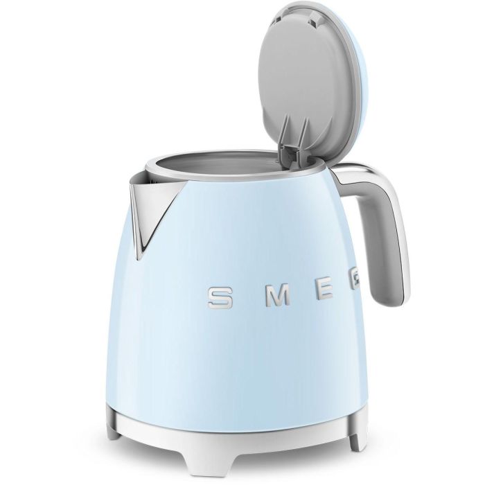 Smeg KLF05PBEU Mini Hervidor de Agua Eléctrico 0.8 L 1400 W Azul Acero Inoxidable Filtrado 12
