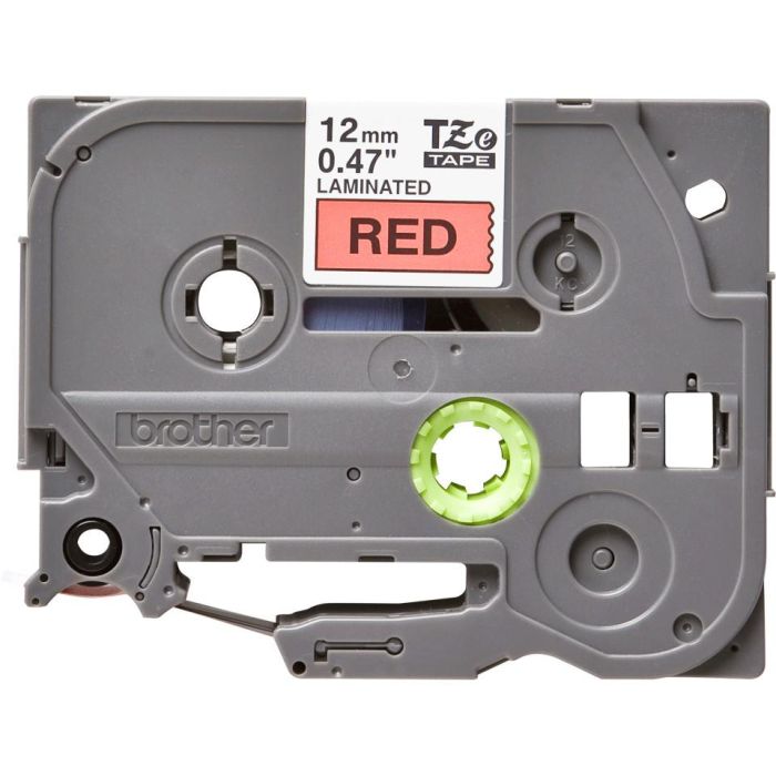 BROTHER Cinta laminada rojo/negro 12mm 1 BROTHER Cinta laminada rojo/negro 12mm 1