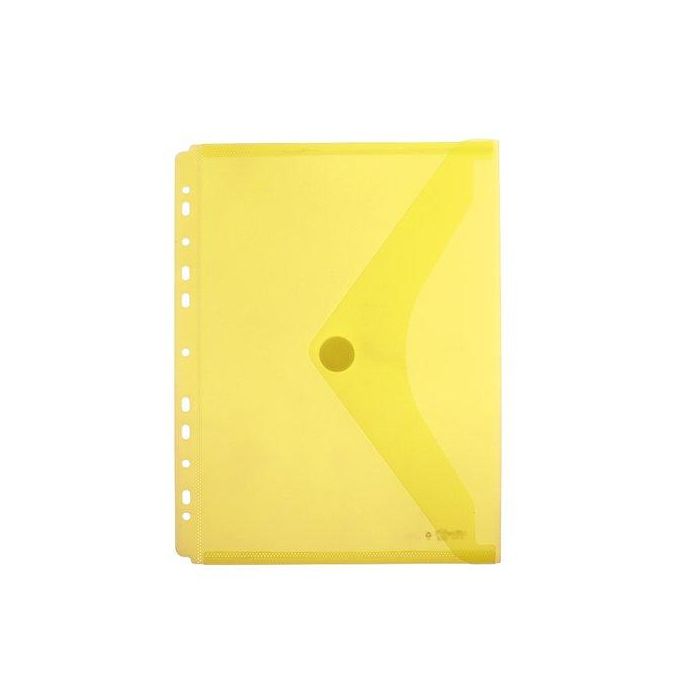 Dosier Sobre Office Box Pp Velcro A4 Multitaladro Amarillo 10 unidades