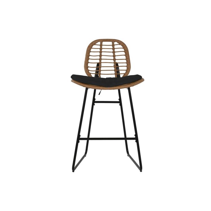 Mesa Bar Terraza Y Jardin DKD Home Decor Marron Negro 60 x 102 x 60 cm Set de 3 3