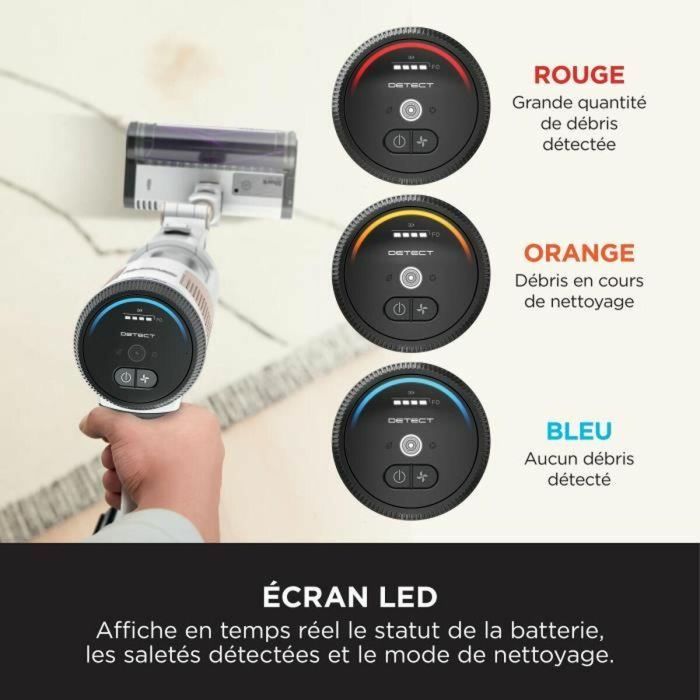 Shark Aspiradora Escoba Sin Cable IW3612EU, 240 W, Depósito 2 L Autovaciado, 4 Sensores, 3 Modos Succión, Negro/Plata 1