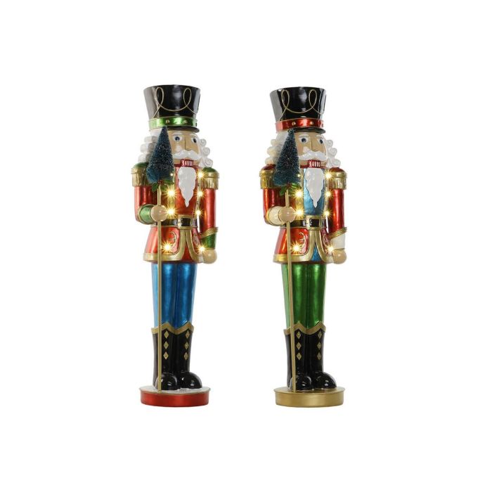 Figura Navidad Tradicional DKD Home Decor Multicolor 20 x 70 x 23 cm (2 Unidades) 1 Figura Navidad Tradicional DKD Home Decor Multicolor 20 x 70 x 23 cm (2 Unidades) 1