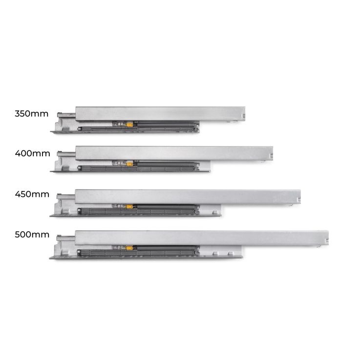 Emuca Cajón exterior Protone 30kg con guías de extracción total y cierre suave, Altura 178mm, profundidad 400mm, Acero, Gris antracita 4 Emuca Cajón exterior Protone 30kg con guías de extracción total y cierre suave, Altura 178mm, profundidad 400mm, Acero, Gris antracita 4