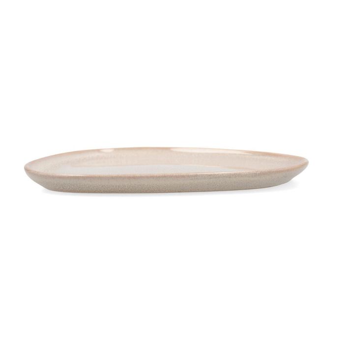 Bidasoa Plato Llano Cerámico Ikonic con Relieves Orgánicos Blanco, 14x13,6 cm, Apto Lavavajillas y Microondas, 12 Unidades 1