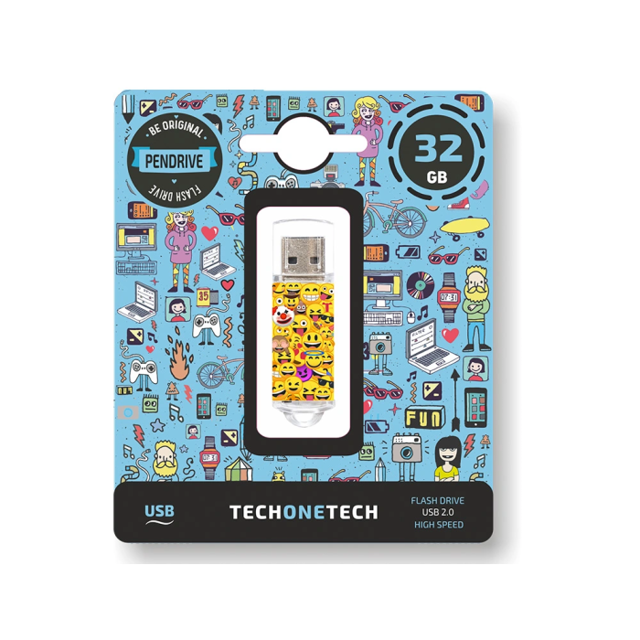 Tech on tech Memoria USB Emojitech Emojis 32 GB 3