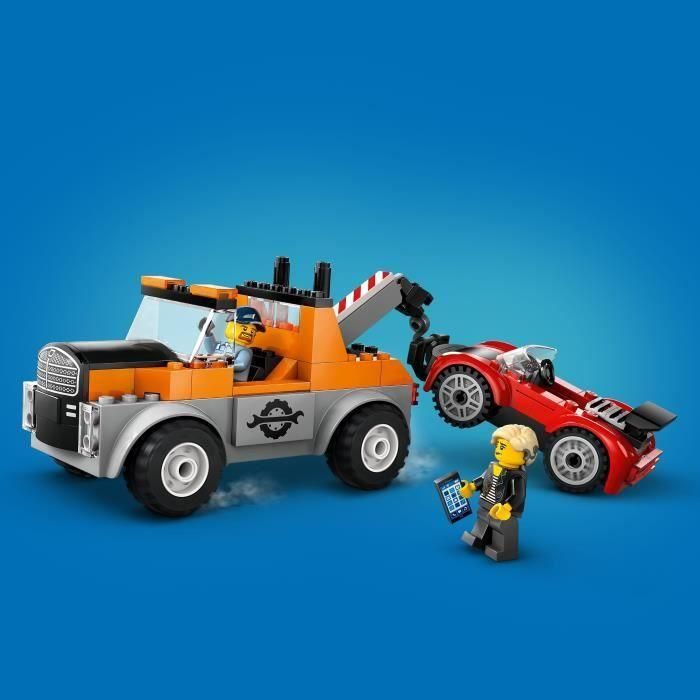 LEGO City 60435 La grúa y el coche deportivo, juego de construcción para niños de 4 años 3