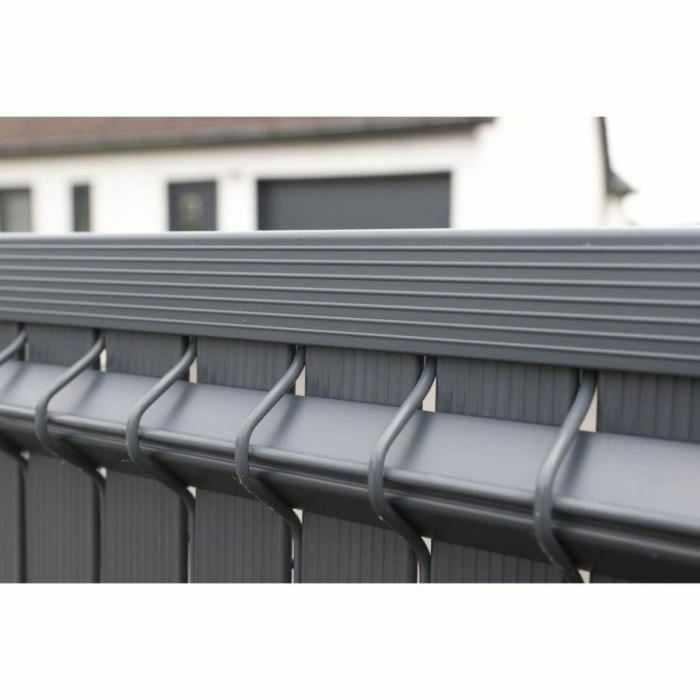 Nature NAT3306130684101 Kit de lamas para mampara de privacidad para panel de valla rígida, Privacidad 4/5, 1,025 x 2,50 m, Antracita 1