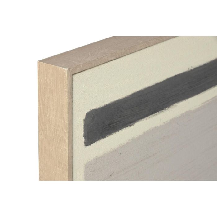 DKD Home Decor Cuadro Abstracto Marron Negro 4.5 x 102 x 102 cm (2 Unidades) Lienzo y PS 7