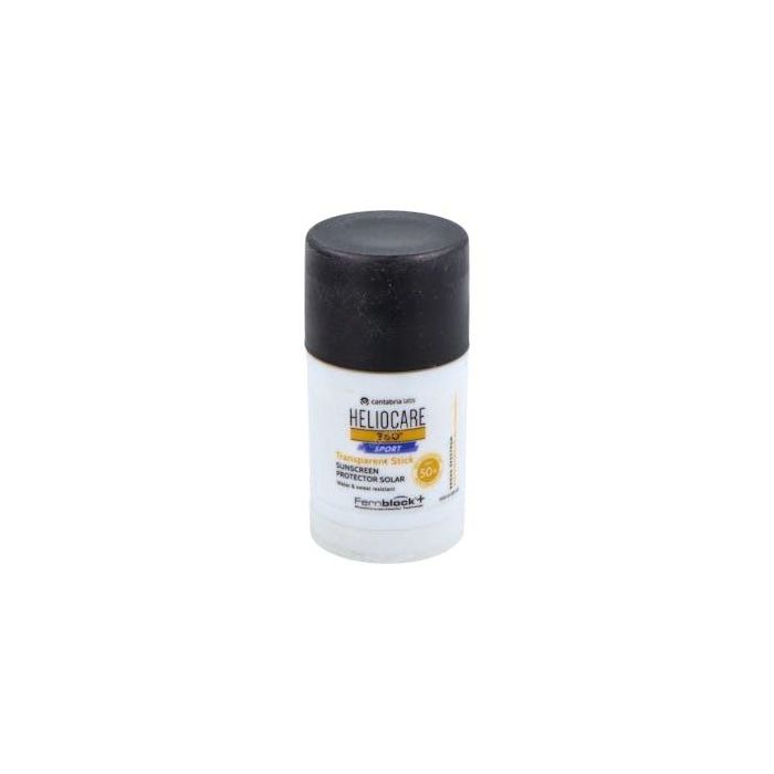Heliocare 360° Sport Protector Solar Facial en Stick Transparente SPF50+ 25g - Resistente Agua y Sudor, Pieles Sensibles