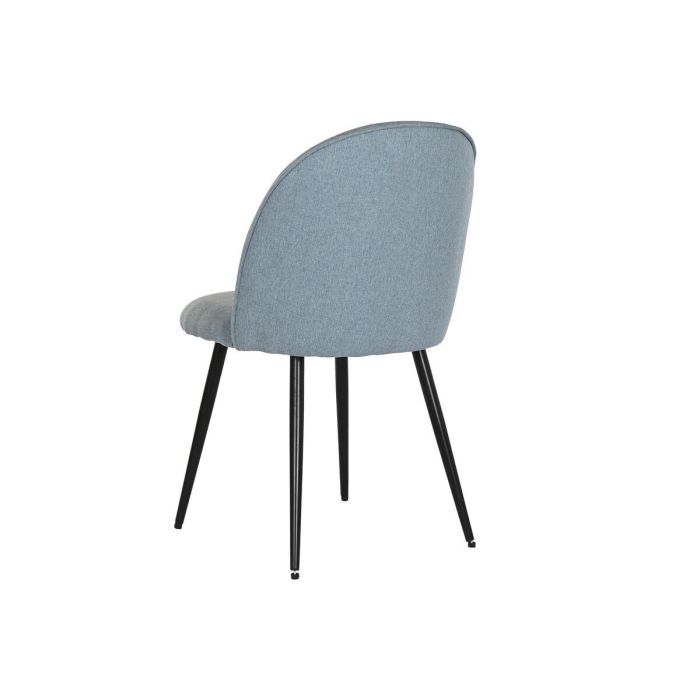 Silla Scandi DKD Home Decor Azul Negro 52 x 84 x 50 cm 4