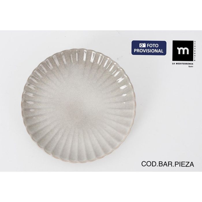 La Mediterranea Plato 25 cm x 3.3 cm Talaveran Md (12 Unidades)