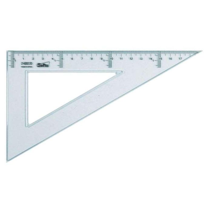 Cartabon de 20 cm. cristal Cartabon de 20 cm. cristal