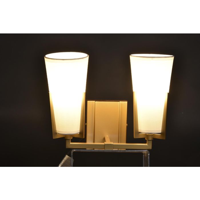 DKD Home Decor Lámpara Aplique Moderno Dorado Blanco 18 x 23 x 30 cm 1