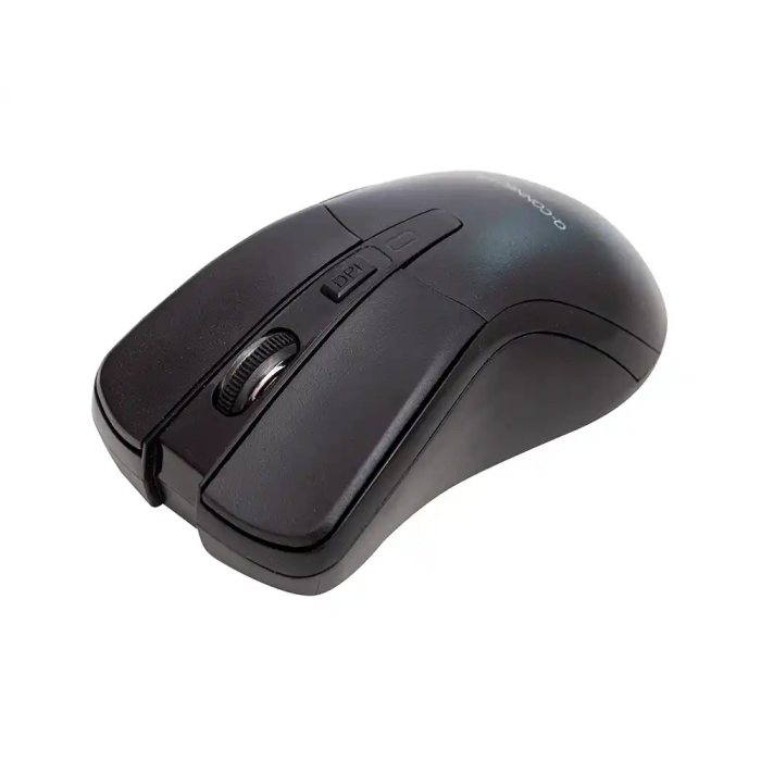 Q-connect Ratón Óptico Inalámbrico 1000 DPI Negro Receptor Nano USB 2.4 GHz 2