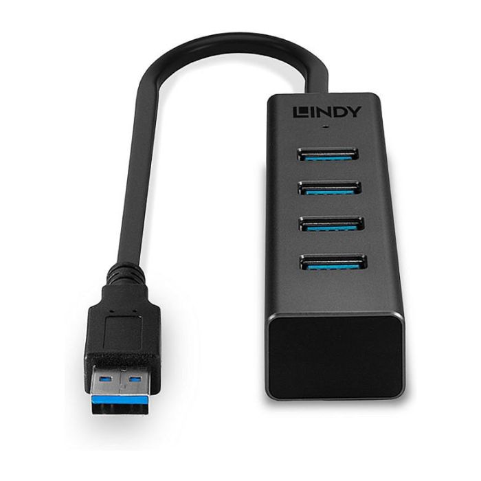 Lindy Hub USB 3.0 de 4 Puertos SuperSpeed 5Gbps
