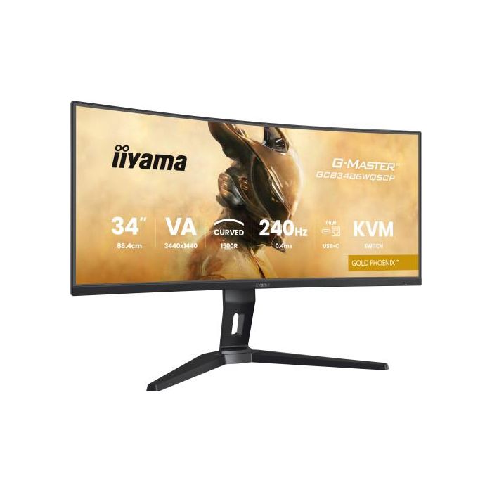 Iiyama G-MASTER GCB3486WQSCP-B1 Monitor Curvo 34", 1500R, 240Hz, VA, 3440x1440, USB-C, KVM, HDR400 1 Iiyama G-MASTER GCB3486WQSCP-B1 Monitor Curvo 34", 1500R, 240Hz, VA, 3440x1440, USB-C, KVM, HDR400 1