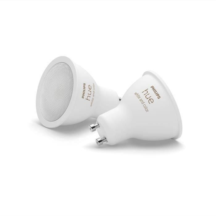 Bombillas LED conectadas de la marca PHILIPS, que ofrecen brillo ajustable y una amplia gama de colores. 5 Bombillas LED conectadas de la marca PHILIPS, que ofrecen brillo ajustable y una amplia gama de colores. 5