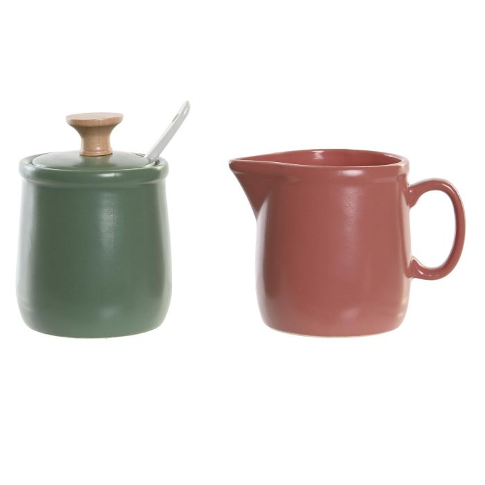 DKD Home Decor Azucarero Lianfeng 21 Scandi Verde Rosa Gres Set de 2 7.5 x 8 x 11 cm 0 DKD Home Decor Azucarero Lianfeng 21 Scandi Verde Rosa Gres Set de 2 7.5 x 8 x 11 cm 0