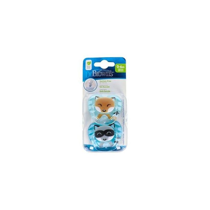 Dr. Brown's Chupete Prevent Animación Silicona Anatómico Talla 1 (0-6 Meses) Pack 2 Unidades Niño