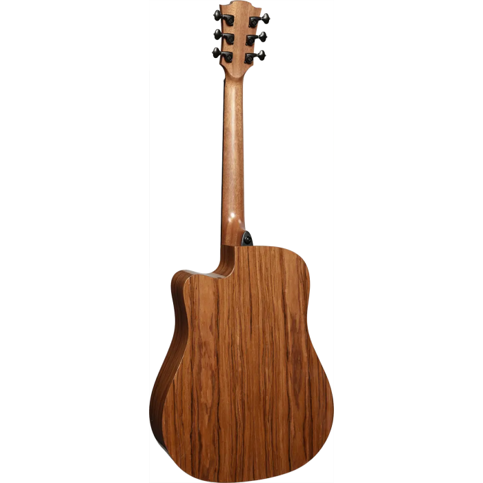 LAG Guitarra Acústica Dreadnought Cutaway A/E Blue Wave 2 Zurdos Natural 3